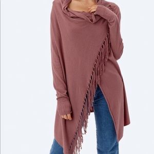 Asymmetrical Fringe Sweater by Lovestitch